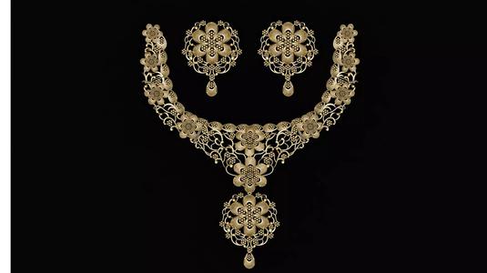 fancy bridal nacklace set 3d printable model