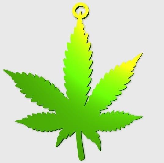 Marijuana Leaf Pendant