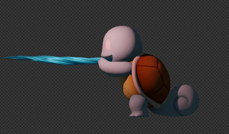 Squirtle Carapuce Water Attack