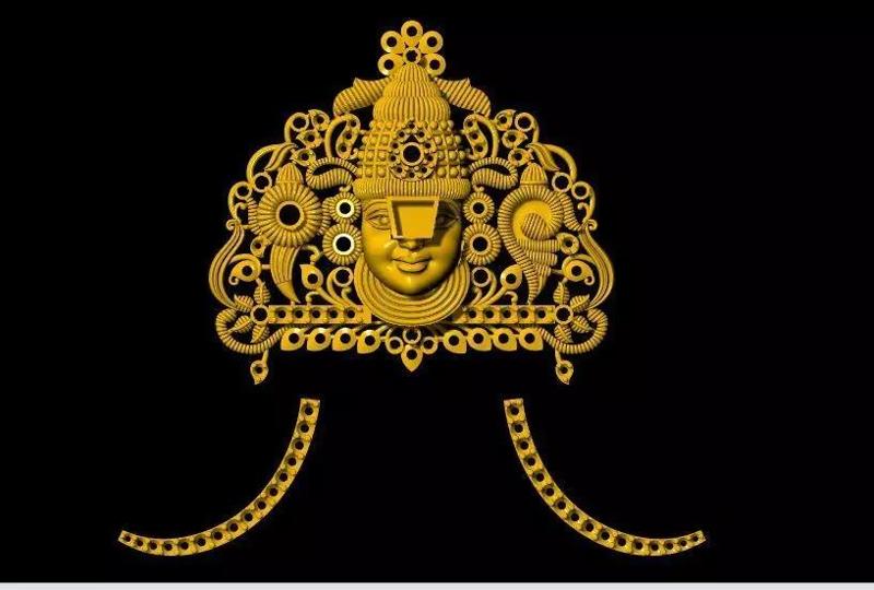 balaji pendant necklace 3dm file