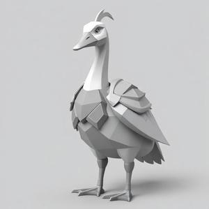 Warrior Goose – Fierce and Fearless 3D Model