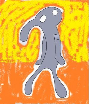 Key ring strong beauty squid squidward