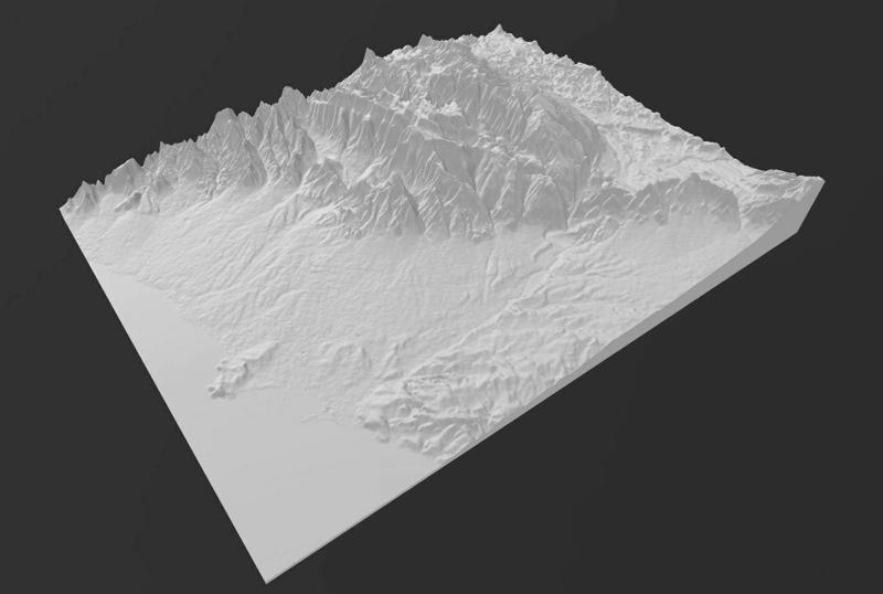 Les Muntanyes de Prades (Spain) 3D Map