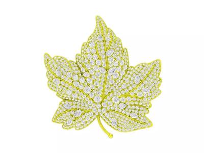 6971 Art Diamond Leaf Pendant