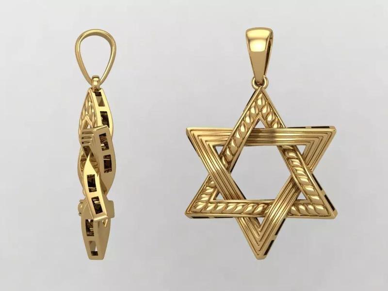 Star of David Pendant Set P0008