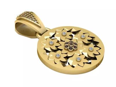 Gilded Garden Medallion 3D PRINTABLE MODEL