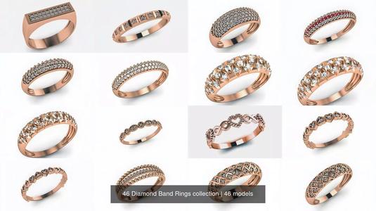 46 Diamond Band Rings collection