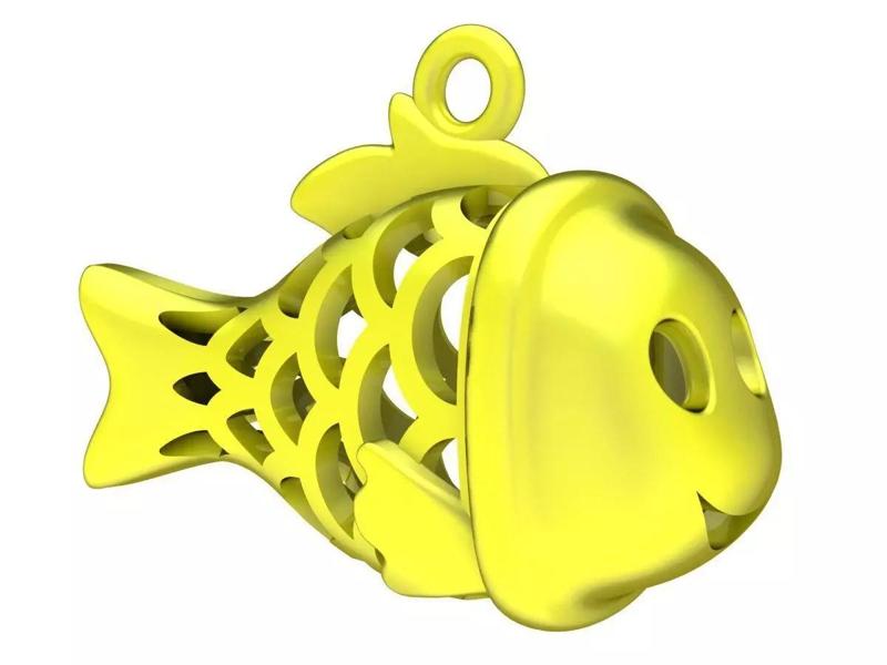 6998 holow fish pendant
