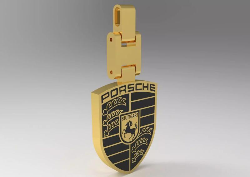 Porsche man gold pendant gp0374