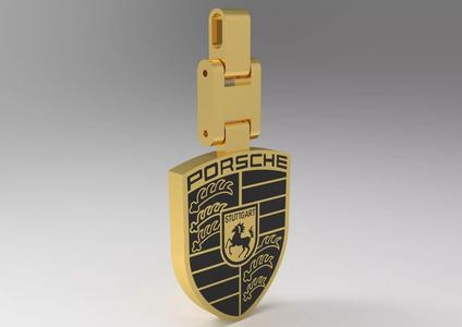 Porsche man gold pendant gp0374