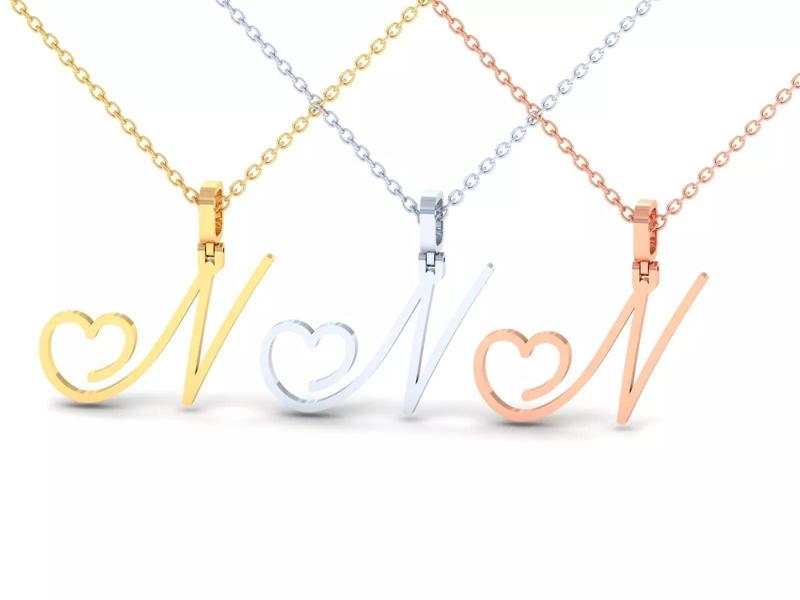 N  VALENTINE PENDANT HANDMADE FONT