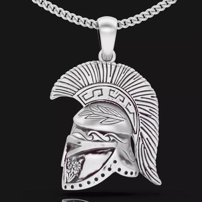 Spartacus pendant silver gold printable jewelry 3D model