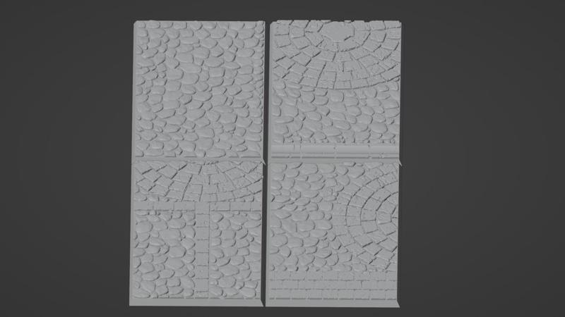 60x100mm cobblestone bases