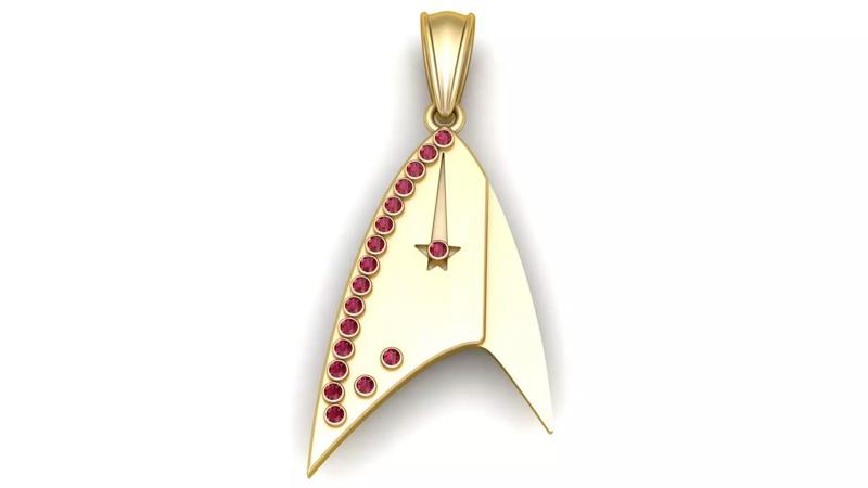 3D Gold Pendant