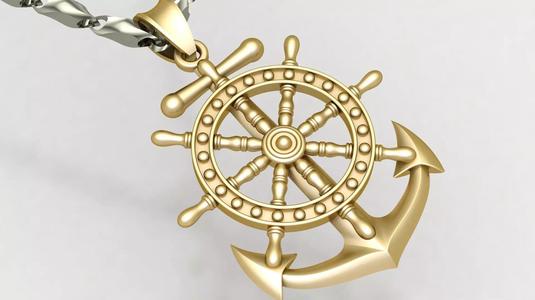 Anchor Pendant D36