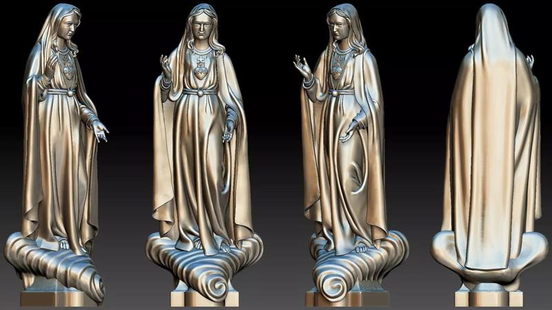 Our Lady of Fatima with holy heart - Virgin Mary