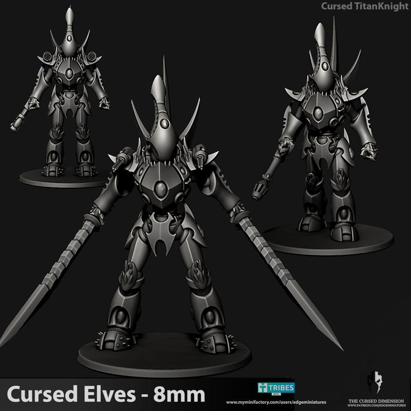 Cursed TitanKnight - Cursed Elves - 8mm