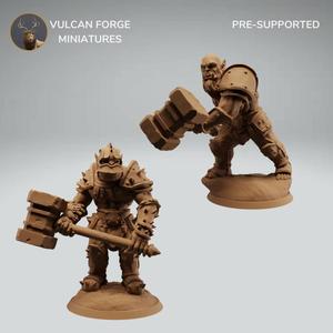 Orc Warrior, Orc with Hammer, Heavy Orc Warrior - supported