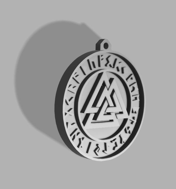 Viking Valknut Necklace