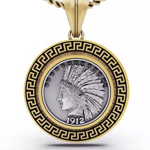 10 dollar american indian coin pendant gold jewelry printable