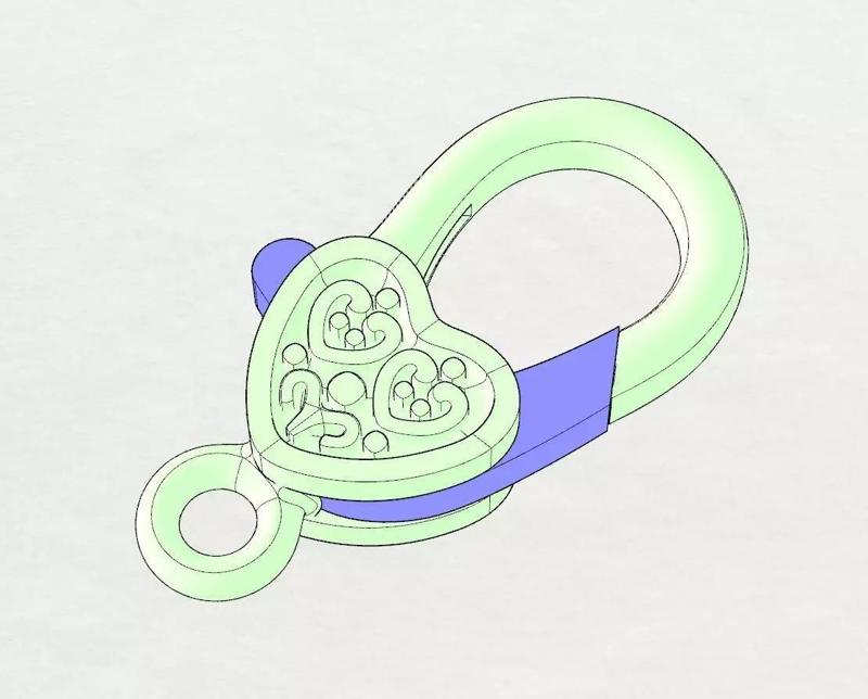 Jewelry Chain Hook Lock 17mm