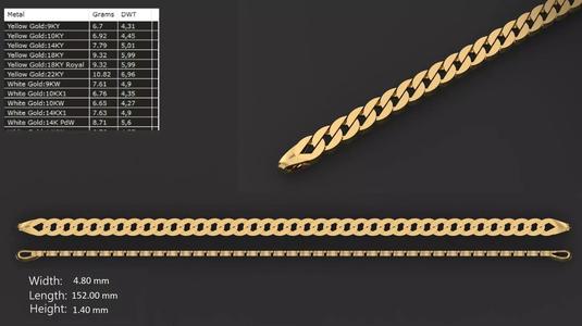 Ultra light shiny gold bracelet