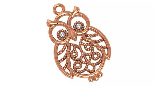 Owl Necklace Charm Pendant