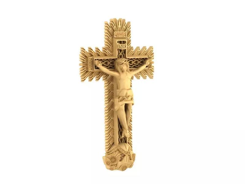 Jesus on the Cross Cross of the Lord of Miracles 3d model