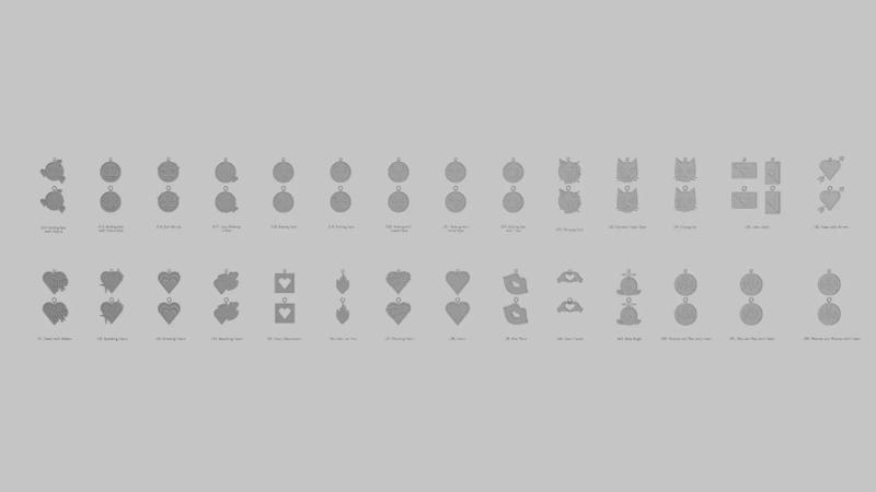 Romantic Moments STL Pendant Collection