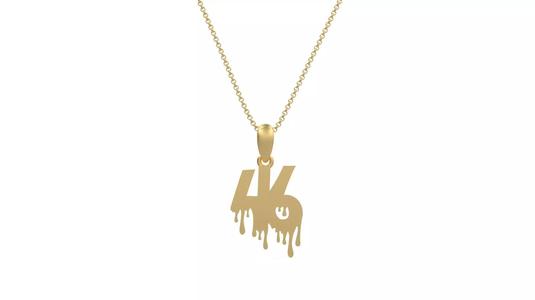Model 1279 46 Bloody Terror Initial Number Pendant