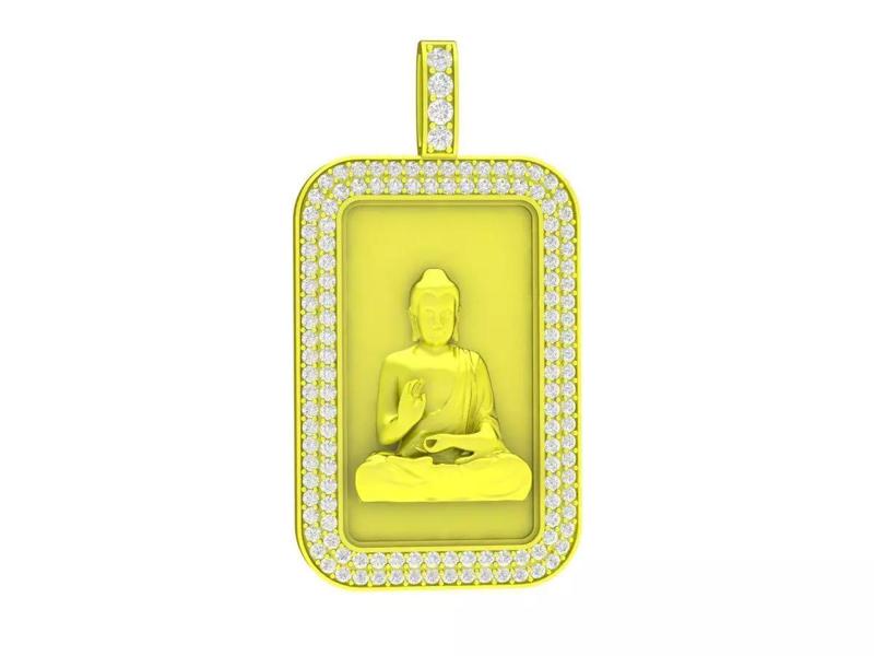 6011 Buddha Diamond Pendant