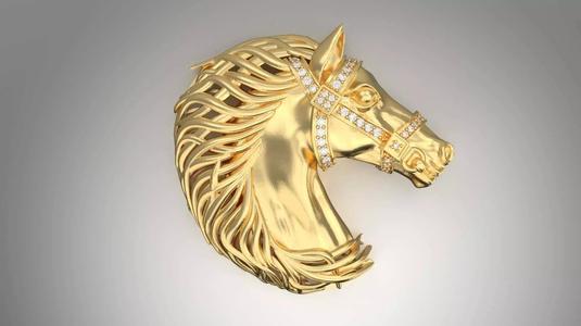horse head pendant