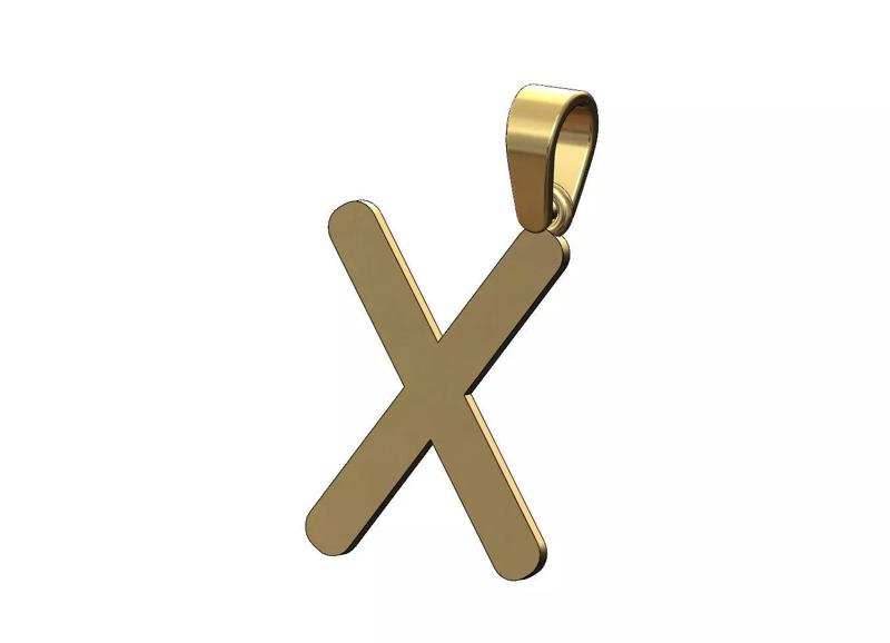 Gebo viking runes initials alphabet pendant charm bail