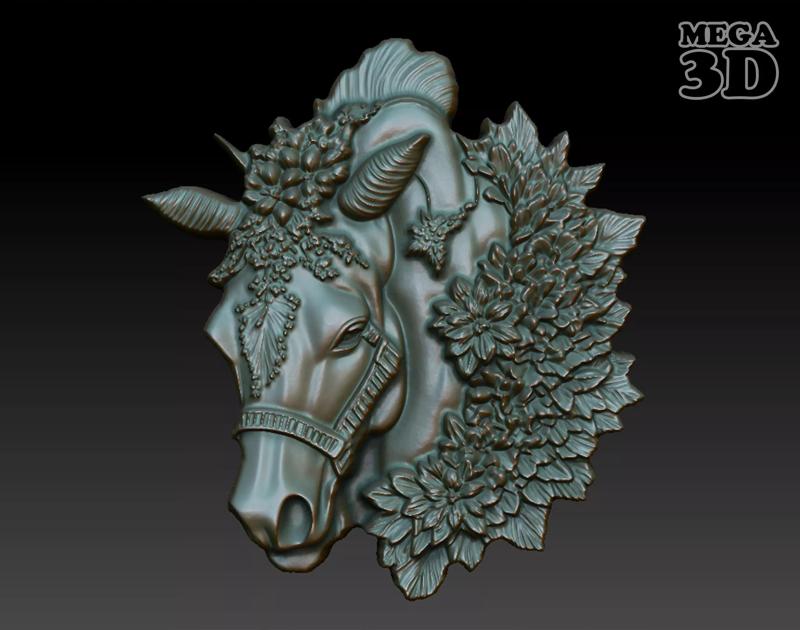 Horse Pendant Bas Relief 01 230612