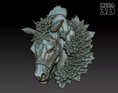 Horse Pendant Bas Relief 01 230612