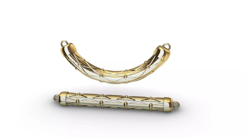 Rhombus geometric art deco pendant