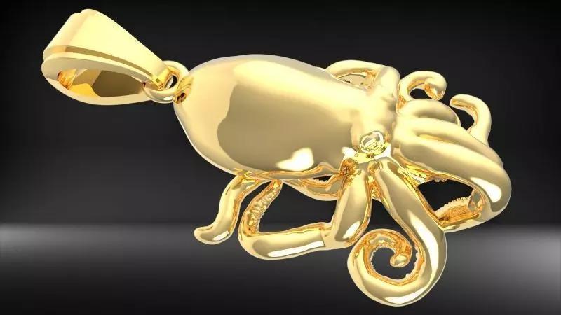 Octopus Pendant Necklace Charm Bracelet Jewelry