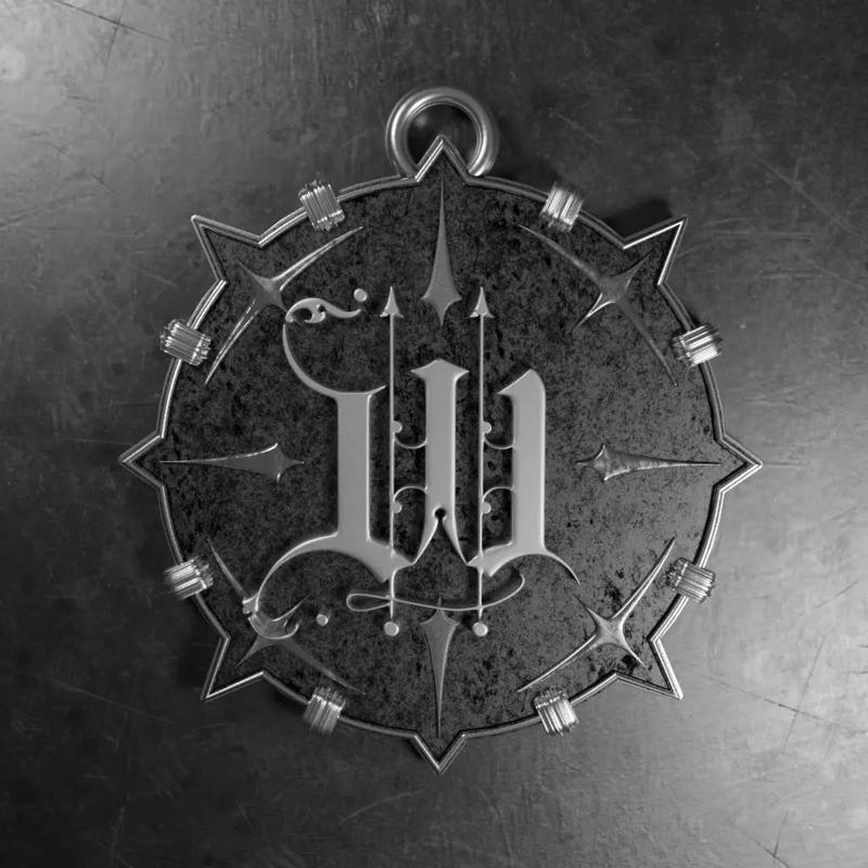 Medallion with letter W 3D printable model