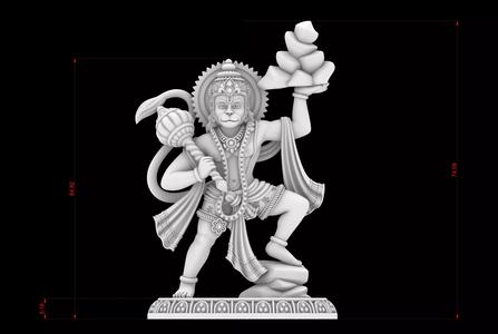 Hanuman With Pahad