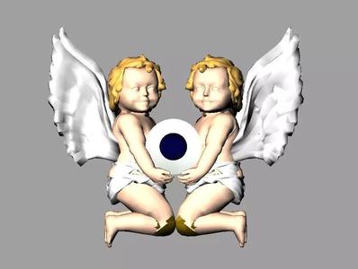 Angel Baby 3d Model
