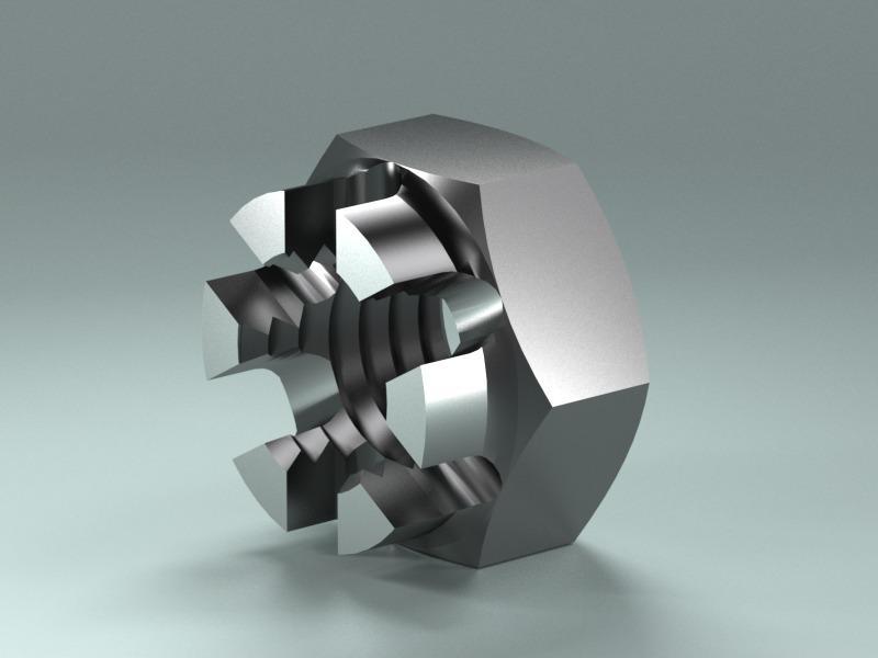 DIN 935 B created in PARTsolutions