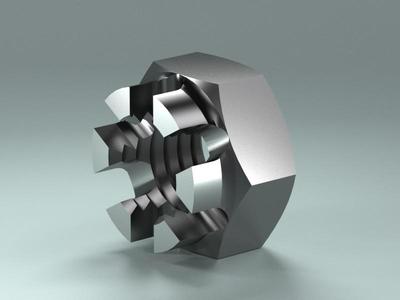 DIN 935 B created in PARTsolutions