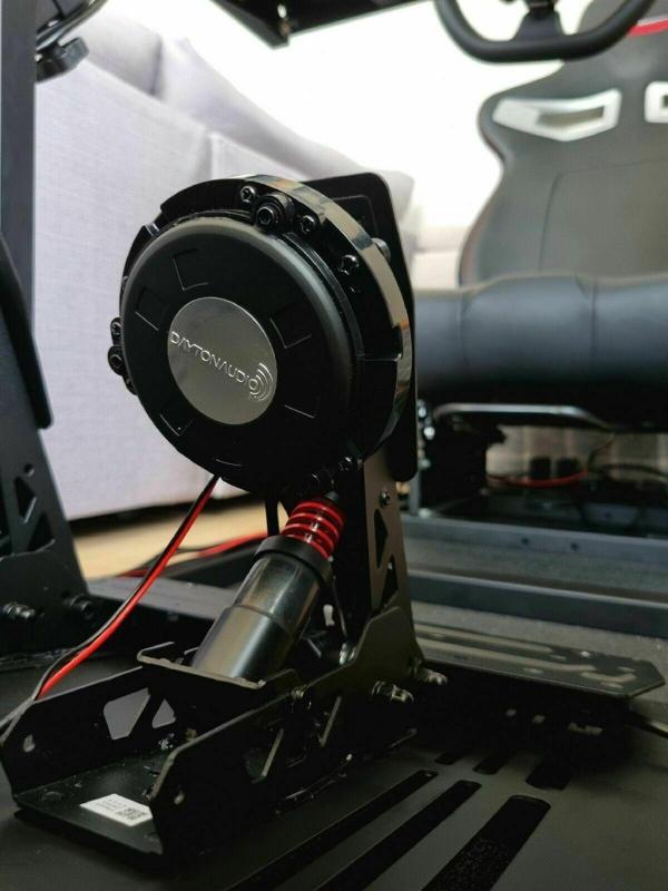 Moza R5 (SR-P Lite) Pedal Rumble Mount for Dayton Audio TT25 Bass Shaker SimHub