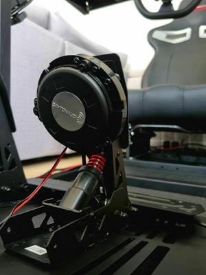 Moza R5 (SR-P Lite) Pedal Rumble Mount for Dayton Audio TT25 Bass Shaker SimHub