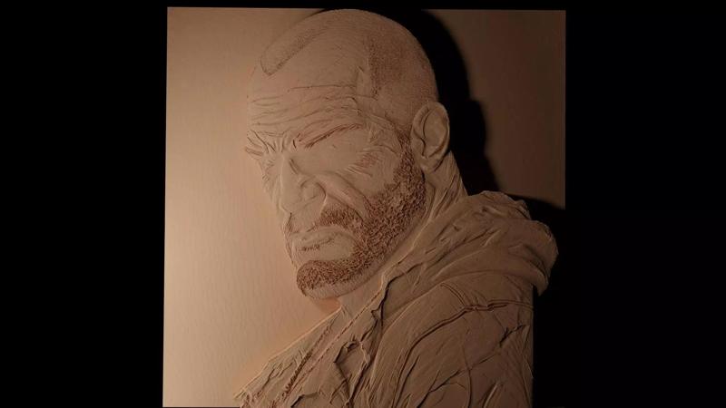 Trevor Philips GTA CNC 3d Print High Relief Sand Casting