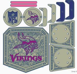 Minnesota Vikings WWE Style Undisputed Title