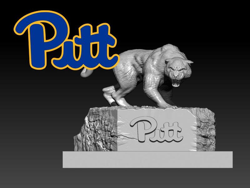 NCAA - Pittsburgh Panthers football Masscot - 3d Print