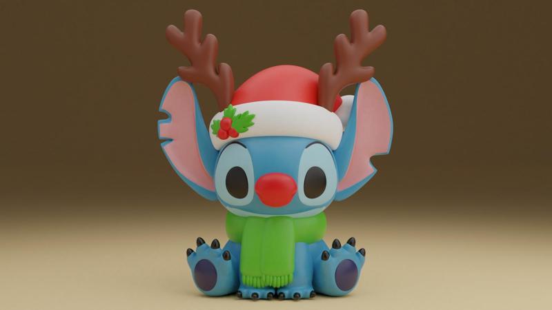 Stitch Christmas figure