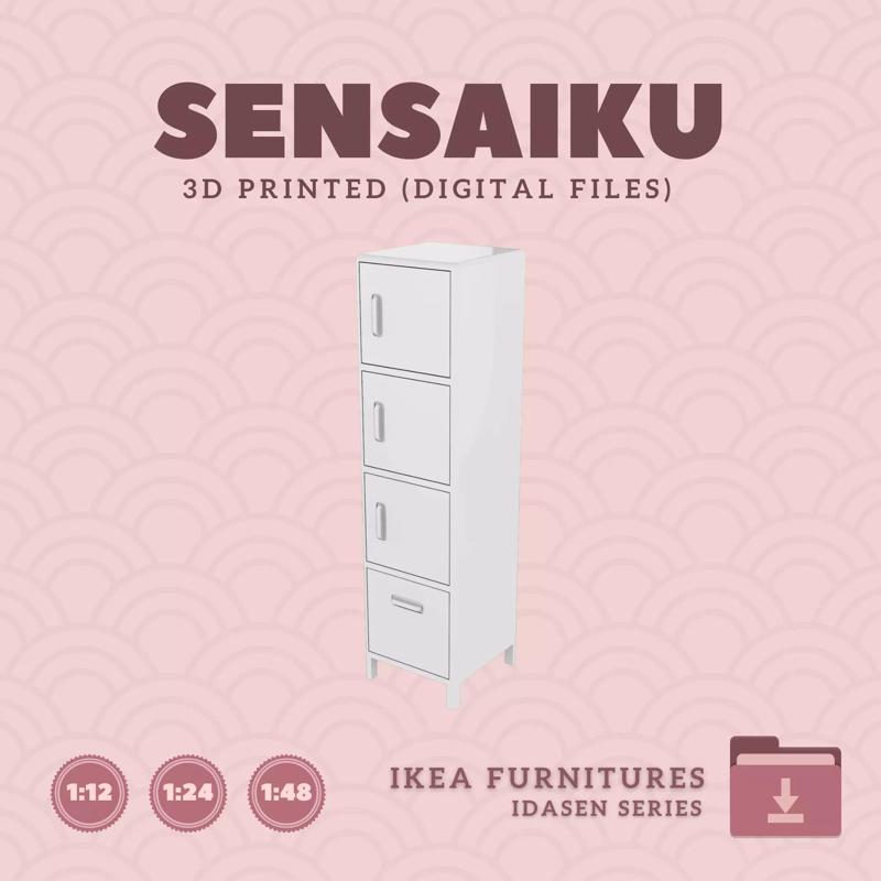 12 IDASEN High Cabinet for Dollhouse - IKEA - 3D Print