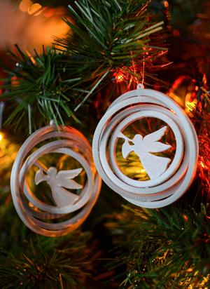 Christmas tree ornament - Angel - 3D gyroscope